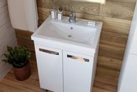 Тумба под раковину Vigo Plaza 60 tn.PLA.FOS.60.2D Белая — фото 2, Мебель для ванной