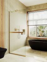 Товар: Душевая перегородка Maybah Glass MGD-731-3у 790x1950 в узком профиле Золото стекло сатиновое - фото 2 Душевая перегородка Maybah Glass MGD-731-3у 790x1950 в узком профиле Золото стекло сатиновое — фото 2, Душевые перегородки