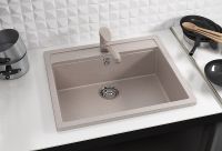 Кухонная мойка Ulgran Classic U-104-344 Ультра-черная — фото 2, Кухонные мойки