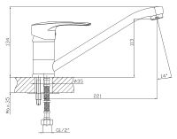 Товар: Смеситель для кухни Viko V-6403 Хром - фото 13 Смеситель для кухни Viko V-6403 Хром — фото 13, Смесители для кухни
