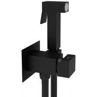 Гигиенический душ со смесителем Paffoni Tweet Square Черный арт-ZDUP112NO — фото 1, Гигиенические души