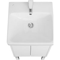 Тумба под раковину Aquaton Сканди Doors 45 1A278701SD010 Белая — фото 2, Тумбы под раковину