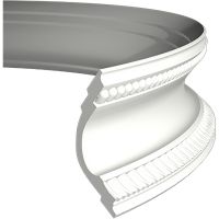 Карниз гибкий Европласт 1.50.164 2000x126x126 мм арт-1.50.164 (гибкий) — фото 1, Карнизы