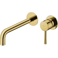 Смеситель для раковины Boheme Uno 465-G Золото — фото 1, Смесители