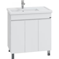 Тумба под раковину СанТа Марс 80 700410 Белая Светлое дерево — фото 1, Тумбы под раковину