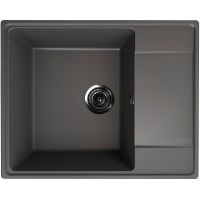 Кухонная мойка Ulgran Quartz Prima 605-09 Асфальт — фото 1, Кухонные мойки