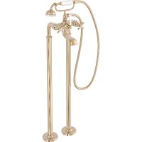 Смеситель для ванны Jacob Delafon Cleo 1889 E24314-BGG Золото глянцевое — фото 1, Смесители напольные