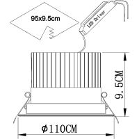Товар: Встраиваемый светильник Artelamp Apertura A3310PL-1WH Белый - фото 3 Встраиваемый светильник Artelamp Apertura A3310PL-1WH Белый — фото 3, Точечные светильники