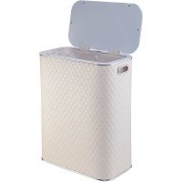 Товар: Корзина для белья Geralis CLH-B Ромб Бежевая светлая, кант Хром, стандартная - фото 2 Корзина для белья Geralis CLH-B Ромб Бежевая светлая, кант Хром, стандартная — фото 2, Корзины для белья