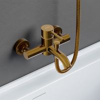 Смеситель для ванны Damixa Scandinavian Pure 361000600 Золото — фото 3, Смесители