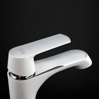 Смеситель для раковины Frap H31 F1031 Белый Хром — фото 6, Смесители для раковины