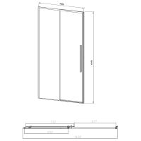 Товар: Душевая дверь Vincea Slim-N 140 VDS-4SN140CGB профиль Черный стекло тонированное - фото 4 Душевая дверь Vincea Slim-N 140 VDS-4SN140CGB профиль Черный стекло тонированное — фото 4, Душевые двери в нишу