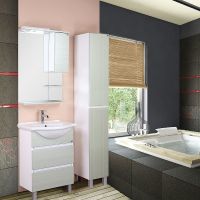 Товар: Зеркало со шкафом Onika Элита 60.01 R 206022 с подсветкой Олива Белая - фото 2 Зеркало со шкафом Onika Элита 60.01 R 206022 с подсветкой Олива Белая — фото 2, Мебель для ванной