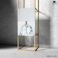 Настольная лампа Artelamp Sarin Белая Полированная медь арт-A4061LT-1PB — фото 4, Настольные лампы