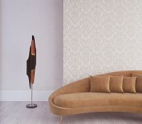 Обои Wiganford by Solo Safita AC20154 Винил на флизелине (1,06*10,05) Бежевый, Дамаск — фото 2, Обои для стен