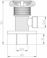 Запорный вентиль ZorG Antic AZR 6 BR Бронза — фото 2, Комплектующие для душевого оборудования