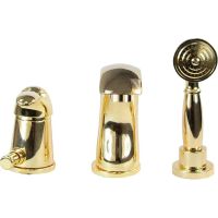 Смеситель на борт ванны Webert Aurora AU850701010 Золото — фото 2, Смесители