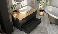 Товар: Тумба под раковину Jorno Wood 80 wood.01.80/P/GR подвесная Серая - фото 16 Тумба под раковину Jorno Wood 80 wood.01.80/P/GR подвесная Серая — фото 16, Мебель для ванной