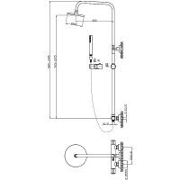Товар: Душевая система Agger Slim A2291200 Хром - фото 9 Душевая система Agger Slim A2291200 Хром — фото 9, Душевые стойки