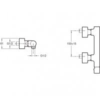 Смеситель для душа Jacob Delafon Toobi E8962-BN Полированный никель — фото 3, Смеситель для душа