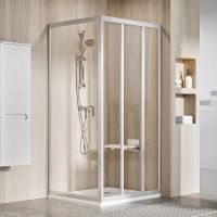 Душевая стенка Ravak Supernova APSS-75 94030U02Z1 профиль Сатин стекло Transparent — фото 2, Боковые стенки