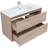 Товар: Тумба под раковину Aquanet Милан 100 336385 подвесная Дуб светлый - фото 3 Тумба под раковину Aquanet Милан 100 336385 подвесная Дуб светлый — фото 3, Мебель для ванной