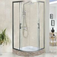 Душевой уголок WeltWasser WW500 С 80х80 10000012445 профиль Хром стекло прозрачное — фото 1, Душевые уголки четверть круга