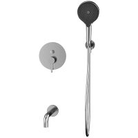 Смеситель для ванны Whitecross Y brushed nickel YSET06TOPNIB Брашированный никель — фото 2, Смесители