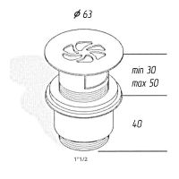 Товар: Донный клапан Migliore Ricambi 17958 Золото - фото 2 Донный клапан Migliore Ricambi 17958 Золото — фото 2, Донные клапаны