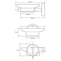 Мыльница Bemeta Omega 104108042 Хром — фото 2, Мыльницы