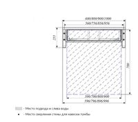 Тумба под раковину 1MarKa Grunge Loft 60П Ц0000001579 подвесная Дуб намибия — фото 10, Тумбы под раковину