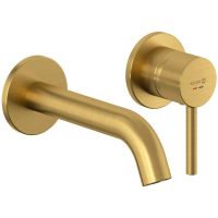 Смеситель для раковины Kludi Bozz 38244N076 Золото брашированное — фото 1, Смесители для раковины