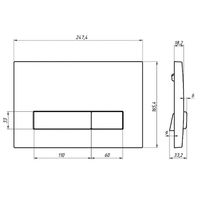 Инсталляция Berges Atom Line 410 040344 для унитаза с клавишей смыва Хром матовый — фото 10, Инсталляции для унитазов