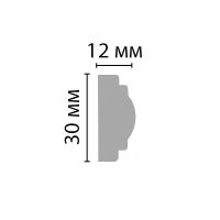 Молдинг гибкий Decomaster DP 8032FL 2400x30x12 мм — фото 3, Молдинги