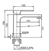 Смеситель для раковины Gappo G18 G1018 Хром — фото 9, Смесители
