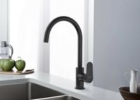 Смеситель для кухни Aquatek Оберон AQ1282MB Черный матовый — фото 2, Смесители для кухни