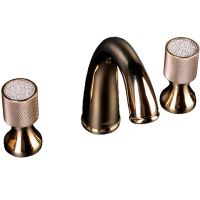 Смеситель для раковины Boheme Royal Cristal 297-Royal/CRST Золото — фото 1, Смесители