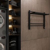 Товар: Электрический полотенцесушитель Terminus Горизонт П8 600х600 4670078543523 с полкой Черный муар - фото 5 Электрический полотенцесушитель Terminus Горизонт П8 600х600 4670078543523 с полкой Черный муар — фото 5, Электрические полотенцесушители