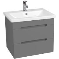 Тумба под раковину VIANT Марсель 80 VMAR80COG-T2YP подвесная Графит — фото 1, Тумбы под раковину