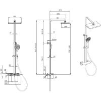Товар: Душевая система Allen Brau Infinity 5.21030-31 Черная матовая - фото 29 Душевая система Allen Brau Infinity 5.21030-31 Черная матовая — фото 29, Душевые стойки