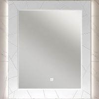 Зеркало Opadiris Луиджи 90 00-00006557 с подсветкой Белое матовое с бесконтактным выключателем и подогревом — фото 1, Мебель для ванной
