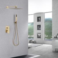 Товар: Душевая система Abber Daheim AF8219G Золото матовое - фото 2 Душевая система Abber Daheim AF8219G Золото матовое — фото 2, Встраиваемые душевые комплекты