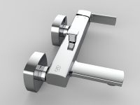 Смеситель для ванны GPD Pedra MBB160 Хром — фото 2, Смесители