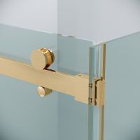 Душевой уголок Grossman Classic 100х80 120.K33.04.1080.32.00 профиль Золото сатин стекло прозрачное — фото 8, Прямоугольные душевые уголки