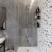 Полка корзина DIWO Смоленск П16097 Хром — фото 4, Полки для ванной и душа