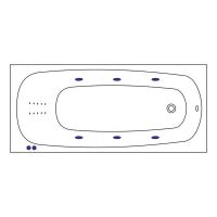 Акриловая ванна Whitecross Layla 170x75 0102.170075.100.LINENANO.CR с гидромассажем — фото 6, Ванны