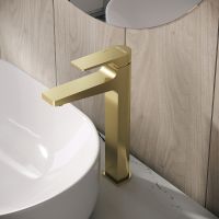 Смеситель для раковины Grossman Classic 520.K35.04.320 Золото брашированное — фото 4, Смесители