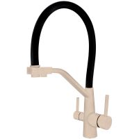 Смеситель для кухни Viko V-5812 Бежевый Черный — фото 1, Смесители для кухни