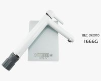 Смеситель для раковины Gappo G03-8 G1003-18 Белый Хром — фото 3, Смесители для раковины