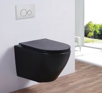 Товар: Унитаз Esbano Azalea ESUPAZALBM подвесной Черный матовый с сиденьем Микролифт - фото 2 Унитаз Esbano Azalea ESUPAZALBM подвесной Черный матовый с сиденьем Микролифт — фото 2, Подвесные унитазы